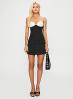 Old Haunts Mini Dress Black / White
