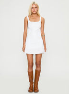 Songs Of Summer Mini Dress White