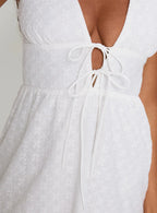 Pokey Mini Dress White Broderie