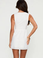Pokey Mini Dress White Broderie